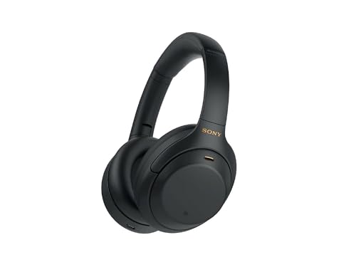 Sony WH-1000XM4 Wireless Premium Noise Canceling Overhead Headphones with Mic for Phone-Call and Alexa Voice Control, Black...