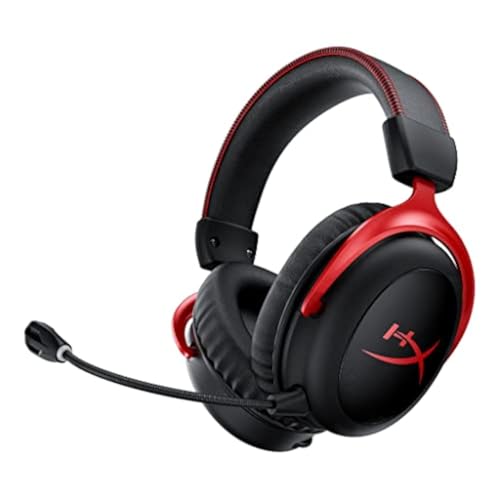 HyperX Cloud II Wireless -Gaming Headset for PC, PS5, PS4, Long Lasting Battery Up to 30 Hours, DTS® Headphone:X®Spatial Audio,...