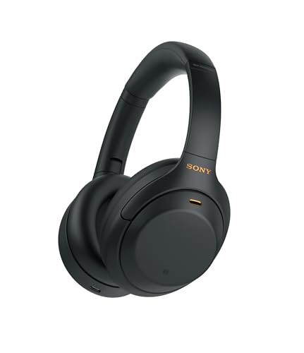 Sony WH-1000XM4 Wireless Premium Noise Canceling Overhead Headphones with Mic for Phone-Call and Alexa Voice Control, Black...