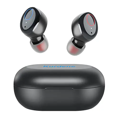 Bluetooth Wireless Earbuds,Kurdene S8 Deep Bass Sound 38H Playtime IPX8 Waterproof Earphones Call Clear with Microphone in-Ear...