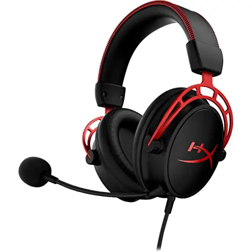 HyperX Cloud Alpha - Gaming Headset, Dual Chamber Drivers, Legendary Comfort, Aluminum Frame, Detachable Microphone, Works on PC,...