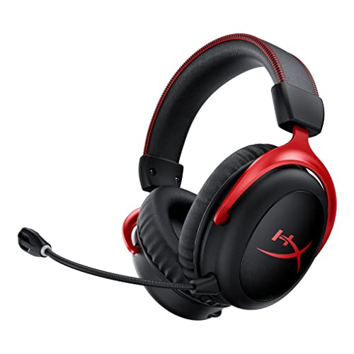 HyperX Cloud II Wireless -Gaming Headset for PC, PS5, PS4, Long Lasting Battery Up to 30 Hours, DTS® Headphone:X®Spatial Audio,...