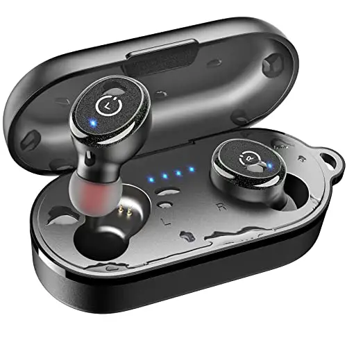 TOZO T10 Bluetooth 5.3 Wireless Earbuds with Wireless Charging Case IPX8 Waterproof Stereo Headphones in Ear Built in Mic Headset...
