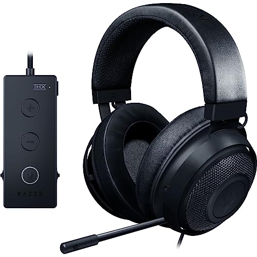 Razer Kraken Tournament Edition THX 7.1 Surround Sound Gaming Headset: Retractable Noise Cancelling Mic - USB DAC - For PC, PS4,...