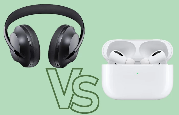 bose noise cancelling headphones 700 vs airpods pro